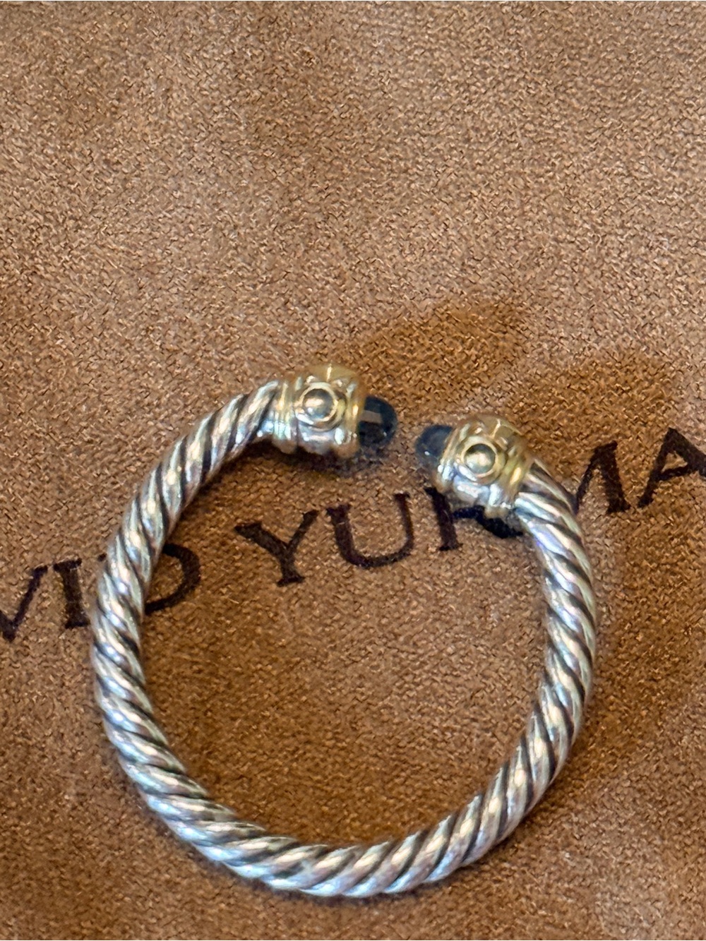 David Yurman Authentic Renaissance Ring. Hampton blue topaz , diamond 14k gold . - Picture 9 of 12